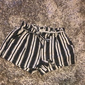 Striped Tie Shorts